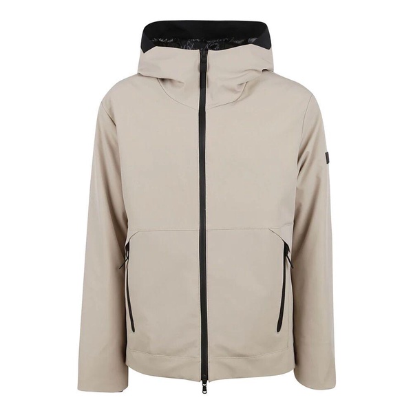 Soft Shell Short Coat with Fixed Hood