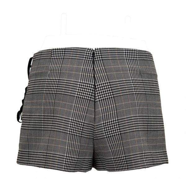 Checkered Side Braid Shorts