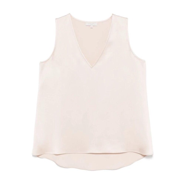 Pink V-Neck Sleeveless Top