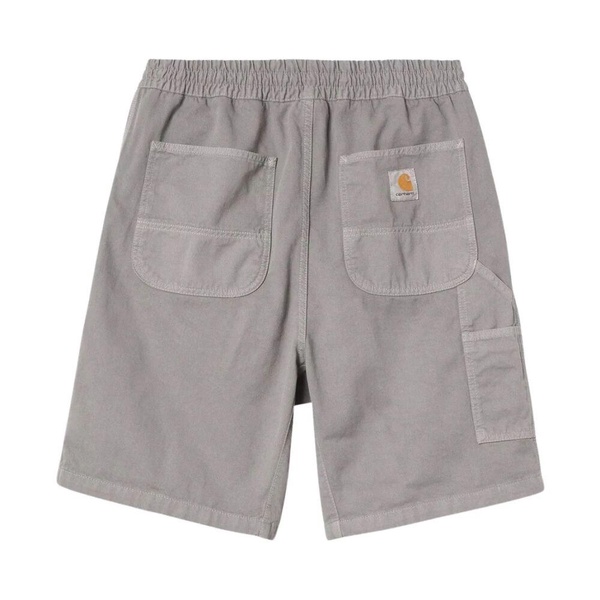 Black Cotton Elastic Waist Shorts