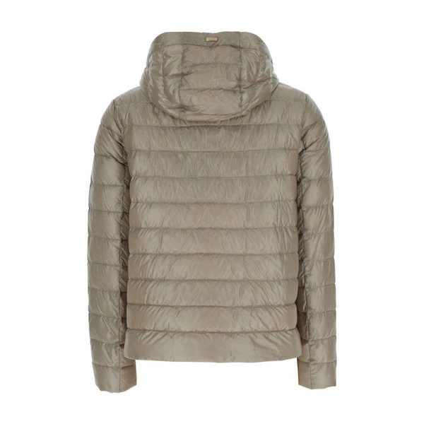 Down Jacket with Drawstring Hood