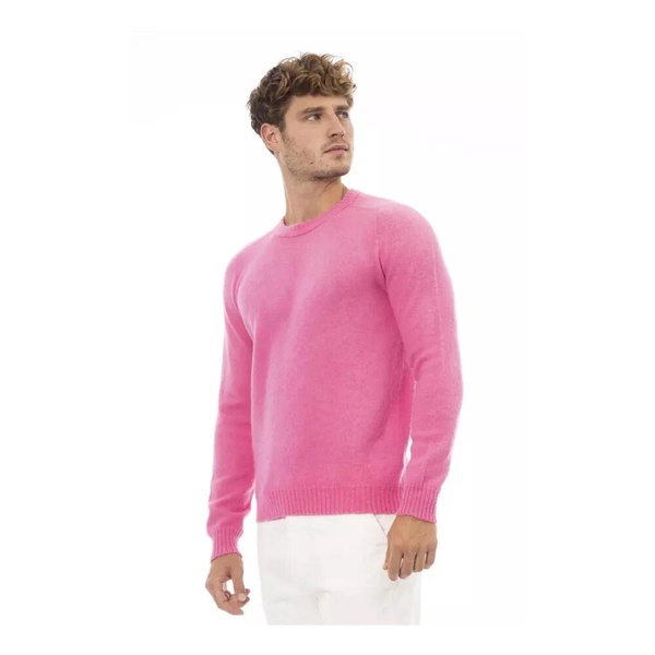 Stylish Pink Crewneck Sweater
