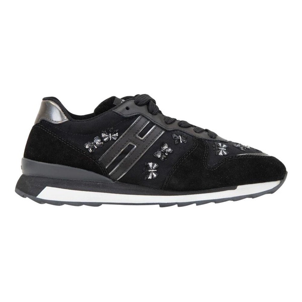 Butterfly Sneakers with Suede Details