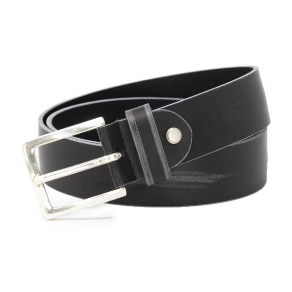 Leather Belt with Buckle Fastening