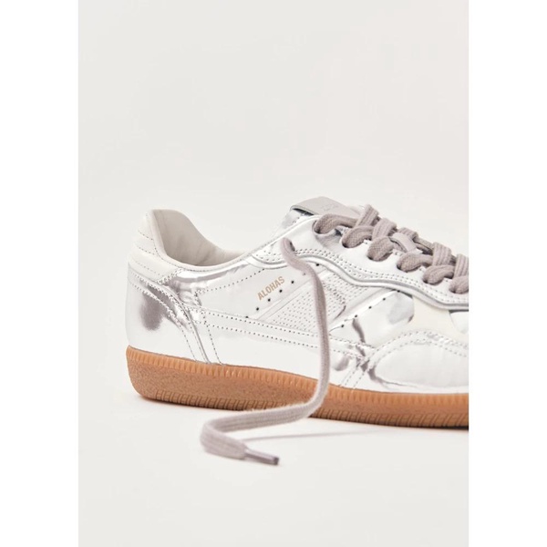 Tb.490 Rife Shimmer Silver Cream Leather Sneakers
