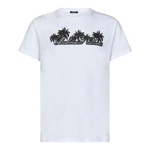 White Palm Tree Logo T-Shirt