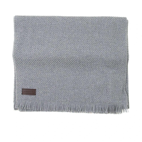 Classic Wool Scarf with Diagonal Print
