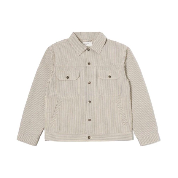 Striped Grey Truck Driver Jacket