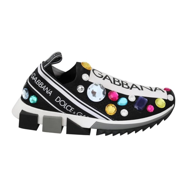 Stylish Low Top Sneakers with Crystals