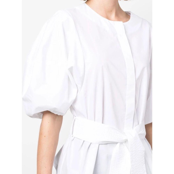 Puff-Sleeve Belted Shirt