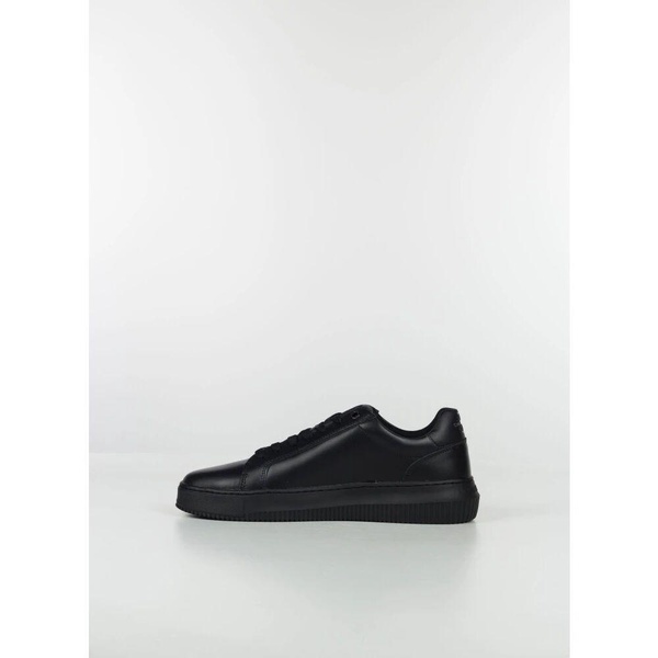 Monogram Logo Sneakers Leather Fabric Rubber