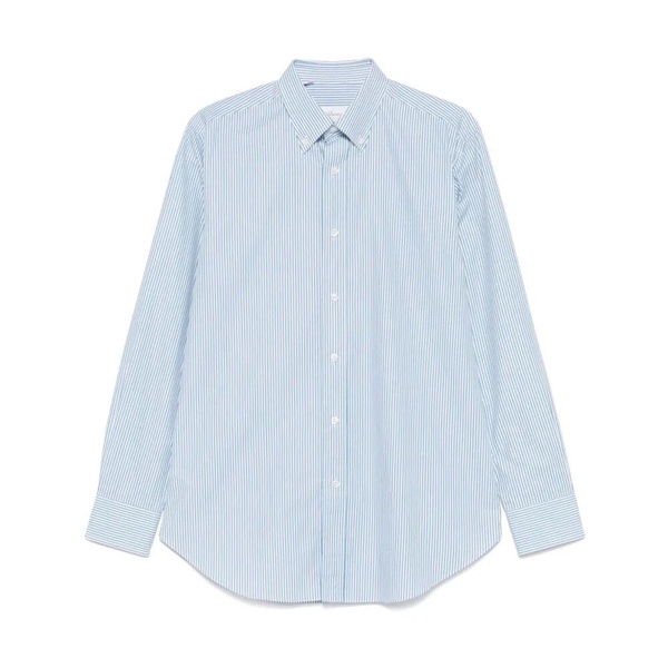 White Button-Up Shirt American Collar