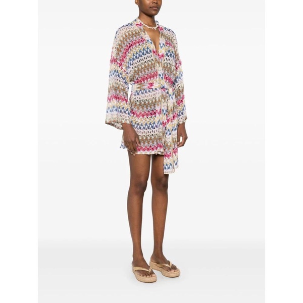 MultiColour Sea Clothing V-Neck Top