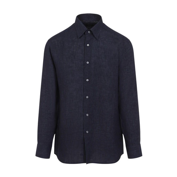 Blue Linen Shirt SS25
