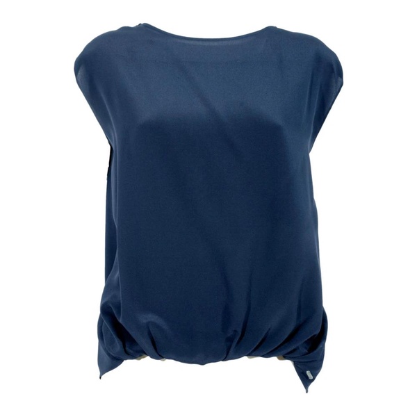 Silk Jersey Tee in Blue