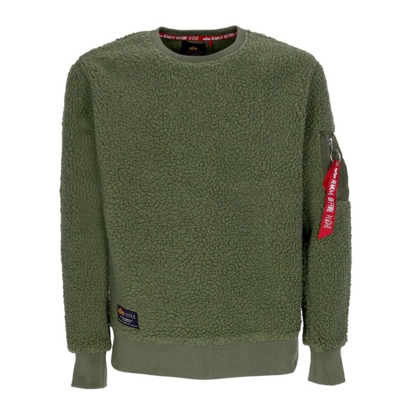 Sherpa Crewneck Sweatshirt Sage Green
