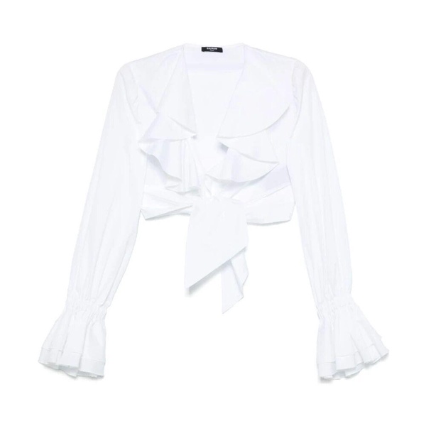 V-Neck Flared Cuffs Top