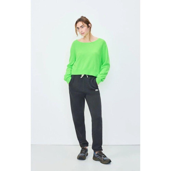 Fluorescent Green Wool Blend Jersey