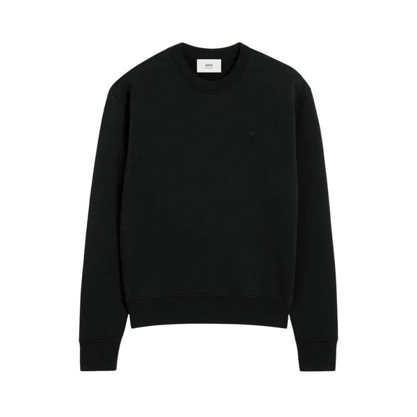 Black Heart Sweatshirt Loopback Cotton Fleece