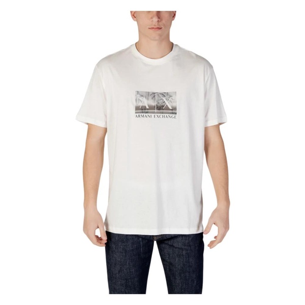 White Printed T-shirt Short Sleeve