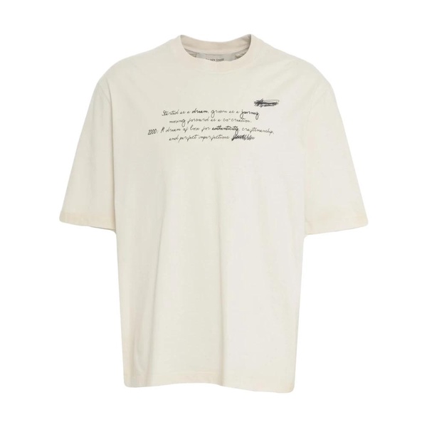 Ribbed Collar T-shirt with Logo