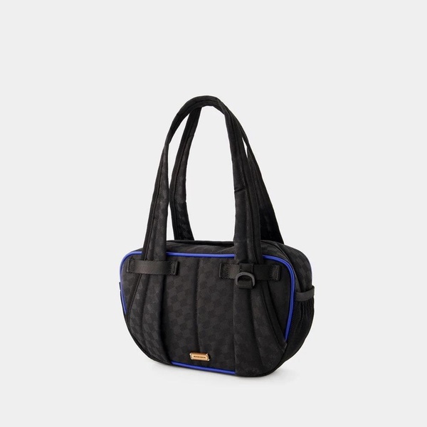 Black Leather Bowling Bag