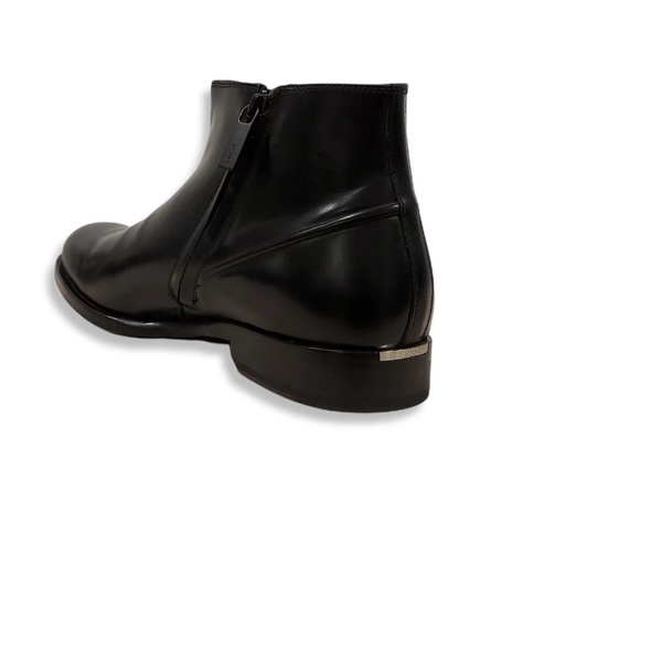 Men`s Flat Ankle Boots, Black
