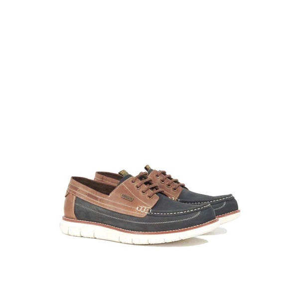 Navy/Brown Boat Shoes