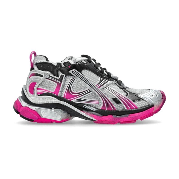 Women's Runner Gradient Sneaker  in White/pink/black