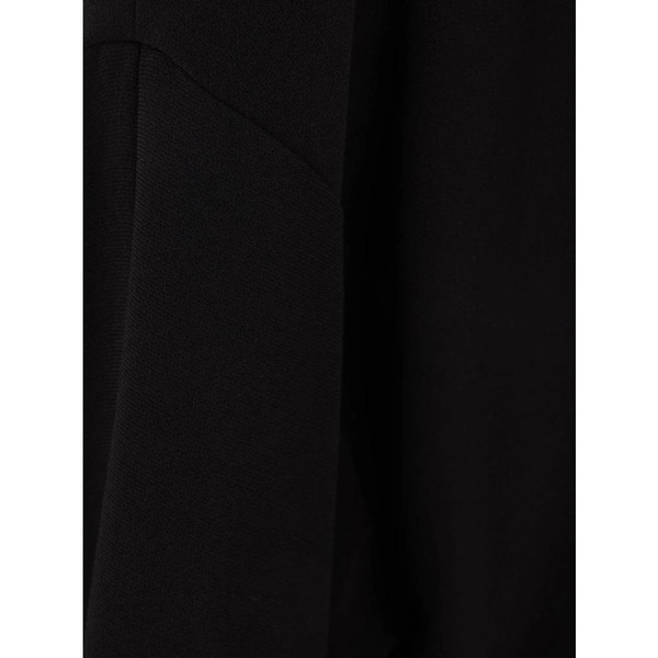 Black Cowl Neck Top with Buttoned Cuffs