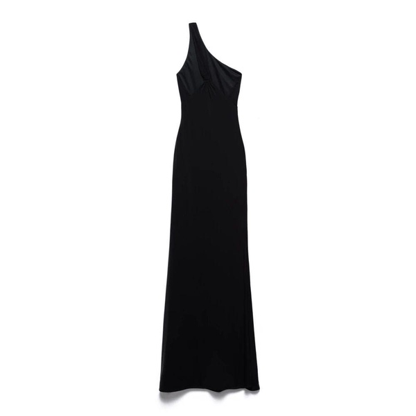 Black One Shoulder Long Dress