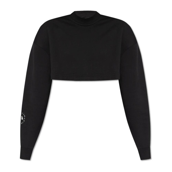Cropped Sweatshirt with Logo