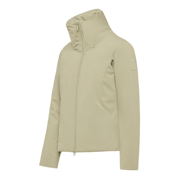 Short Padded Jacket with Material