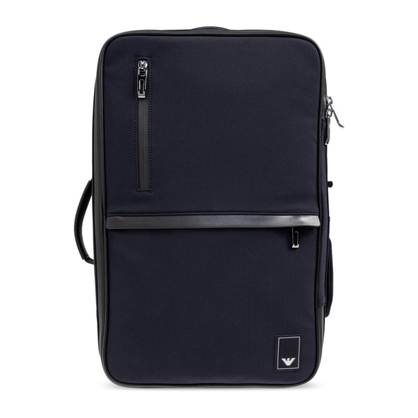 Backpack with logo patch