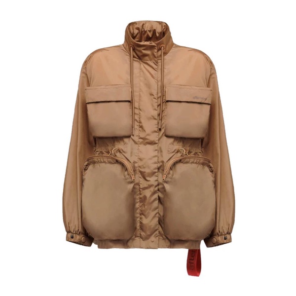 Nylon Coat with Zip Pockets
