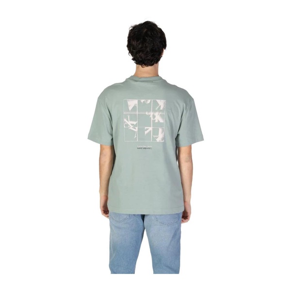 Green Printed Cotton Tee