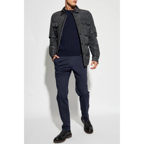 Jacket with check pattern