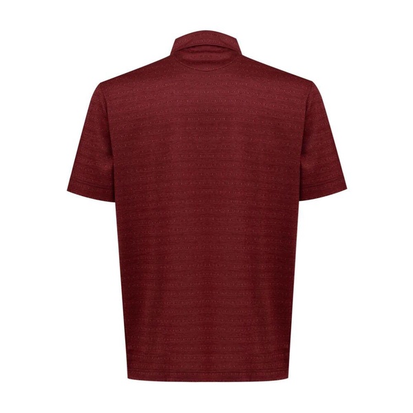 Burgundy Short Sleeve Polo Shirt