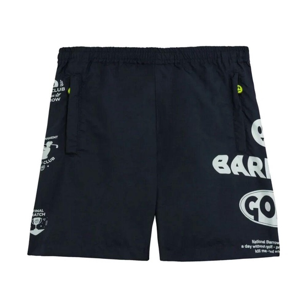 Blue Nylon Shorts Side Print
