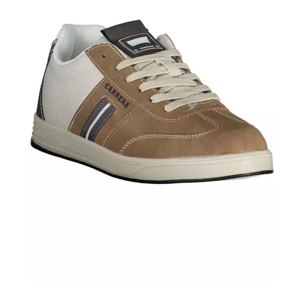 Brown Contrast Logo Sneaker