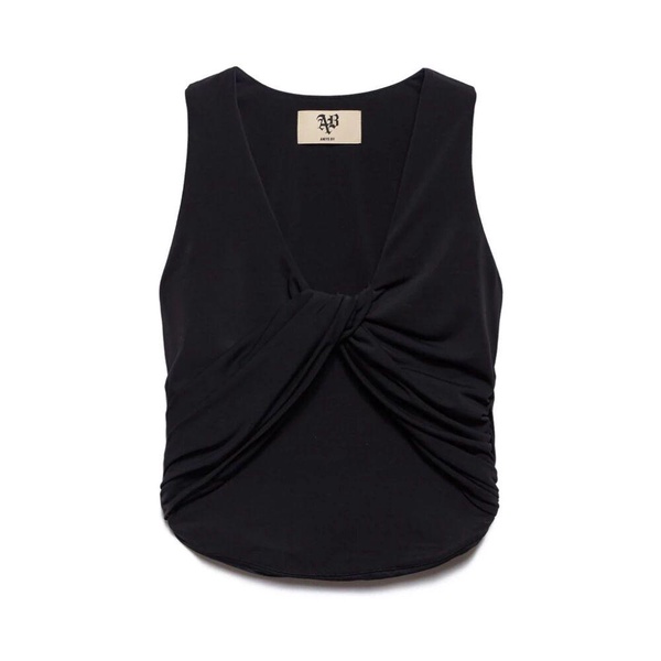 Black V-Neck Demi Top