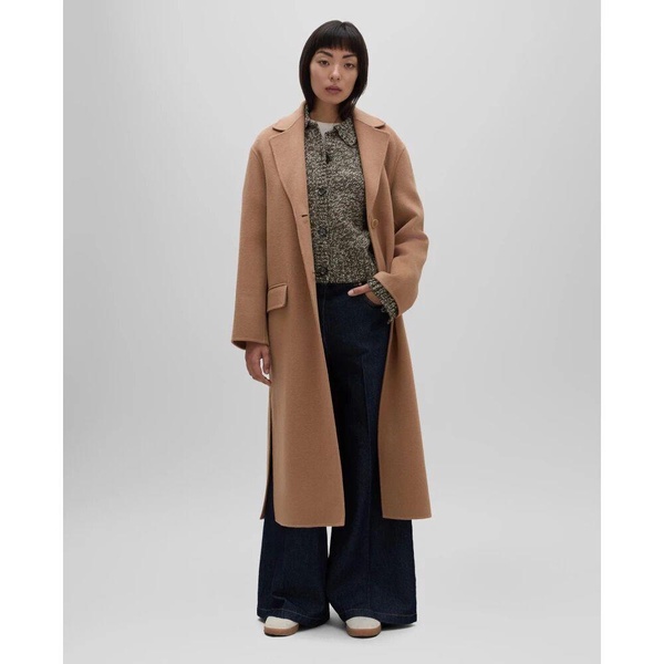 Double Wool Coat with Classic Lapels