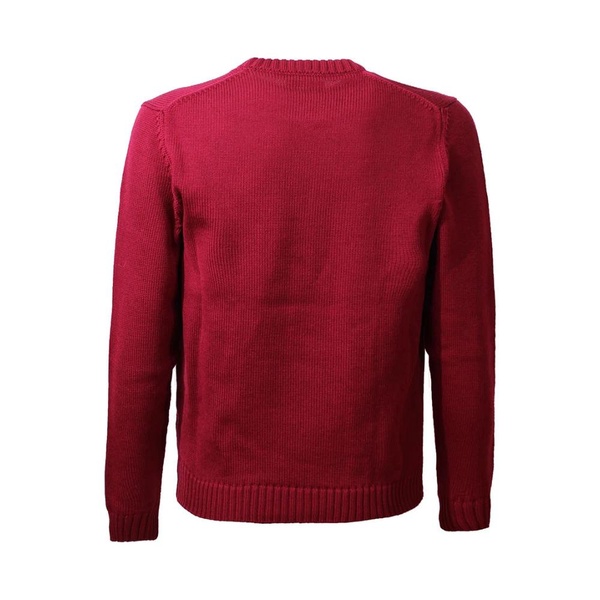 Red Wool Crew-Neck Sweater