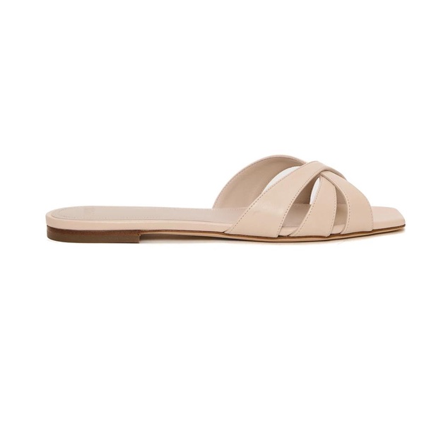 White Leather Chic Sandals