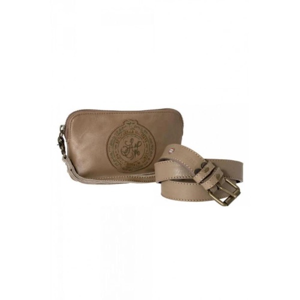 Leather Belt with Matching Pouch