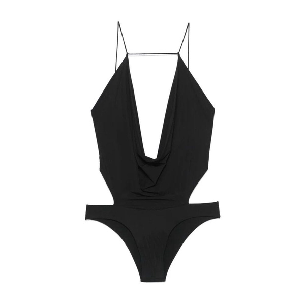 V-neck Adjustable Strap Body in Black