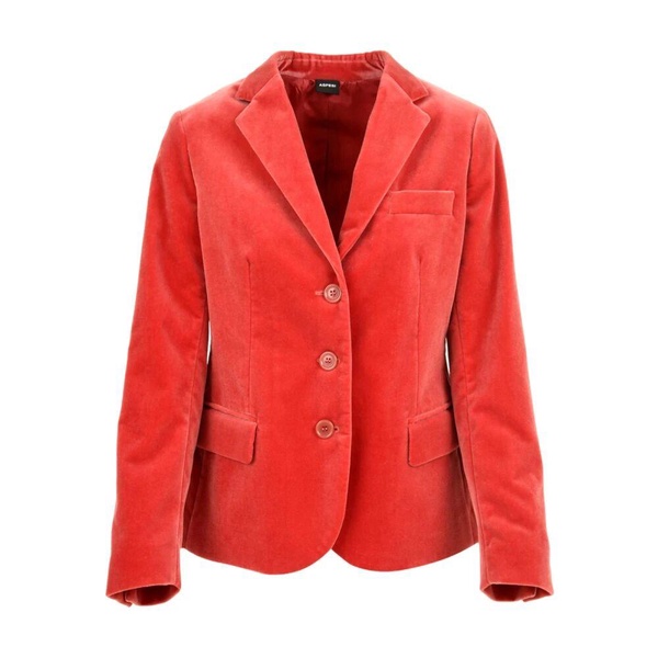 Front Button Closure Back Slit Blazer
