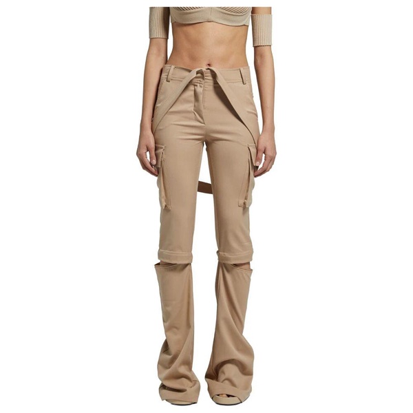 Flannel Multipocket Flare Pants