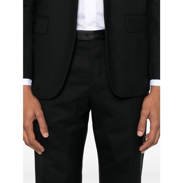 Black Suit with Front Button Fastening
