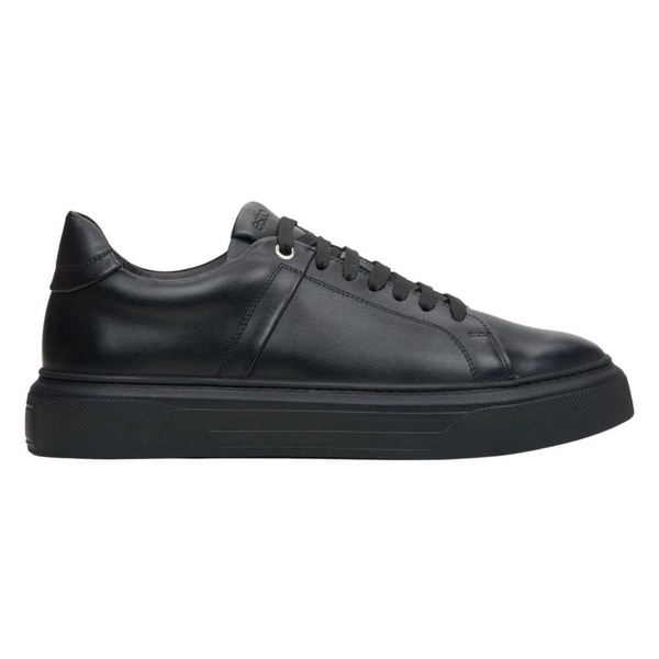 Luxury Black Leather Sneakers